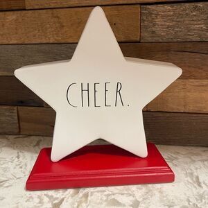 Rae Dunn Decorative Star "CHEER" Decor